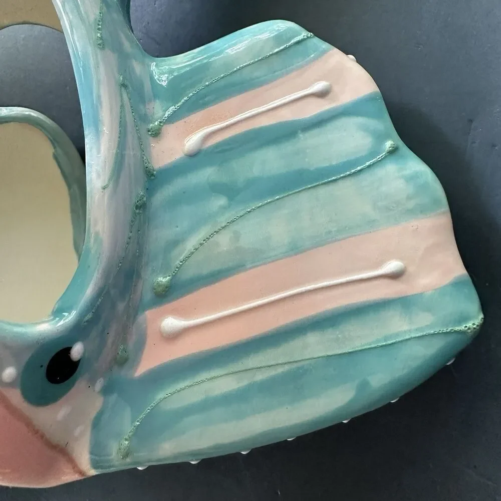 VTG Lanz Russell 1995 Ceramic Fish Sculpture Coastal Seafood Restaurant Decor